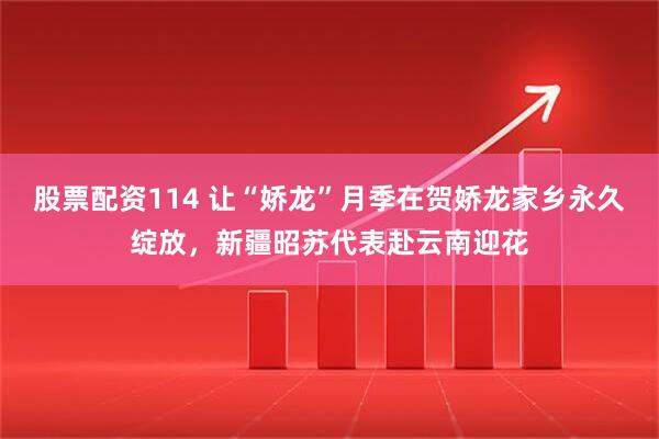 股票配资114 让“娇龙”月季在贺娇龙家乡永久绽放，新疆昭苏代表赴云南迎花