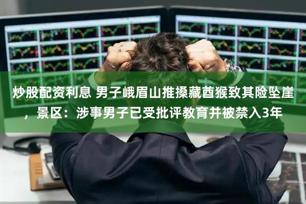 炒股配资利息 男子峨眉山推搡藏酋猴致其险坠崖，景区：涉事男子已受批评教育并被禁入3年